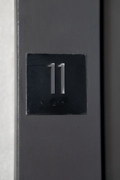 Number 11 on an Elevator