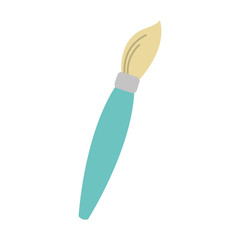 paint brush icon, colorful and flat design