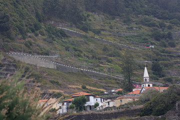 along the wild coast of Madeira, Portugal