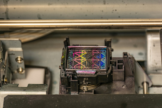 Cleaning the inkpad of a large format printing plotter