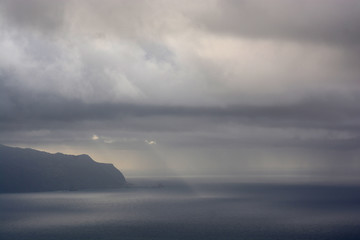 along the wild coast of Madeira, Portugal