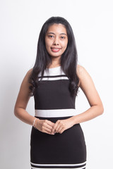 Portrait of beautiful young Asian woman.