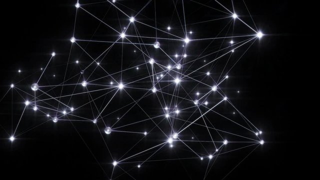 Growing network connections. Loopable. Silver. Perfect to use as a technology, communication or social media background. More options in my portfolio.       