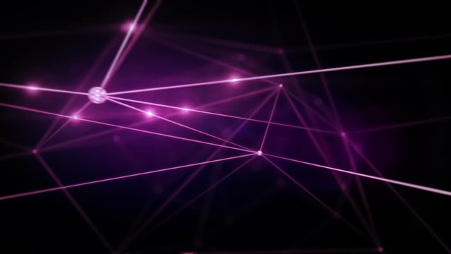 Growing network connections. 2 colors in 1 file. Loopable. Purple-Red. Perfect to use as a technology, communication or social media background. More options in my portfolio.       