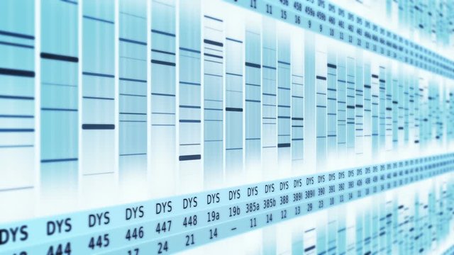 DNA Sequence. Zoom out. White-Cyan. 3 videos in 1 file. Lateral  and frontal view of DNA sequences. More options in my portfolio.