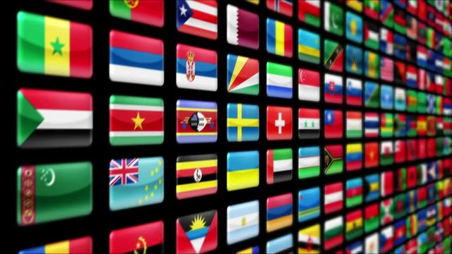 World flags, with Luma matte. Loopable. More colors in my portfolio.