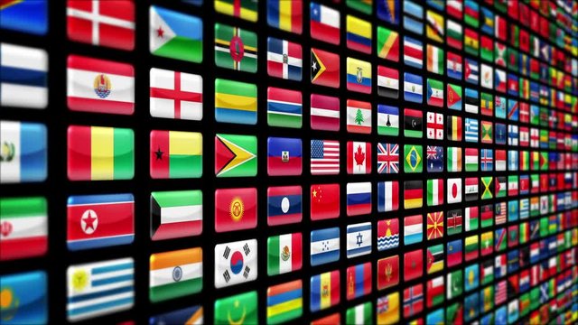 World flags, zoom out. Loopable. More colors in my portfolio.
