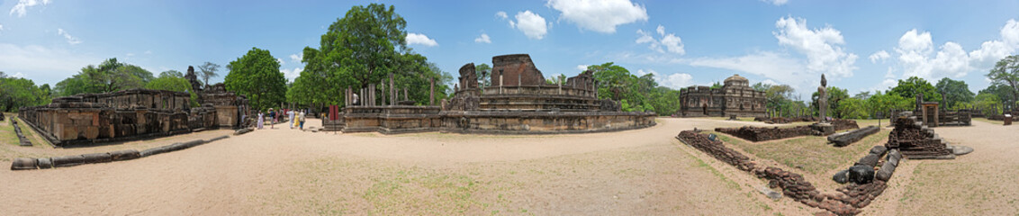 Fototapeta na wymiar Polonnaruwa in Sri Lanka is an ancient capital and is one of the most interesting archaeological sites