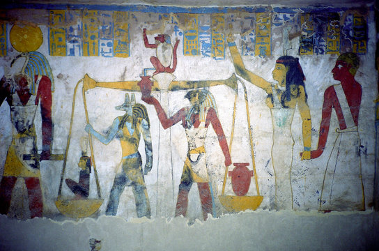 ancient Egyptian paintings from the time of the Pharaohs
