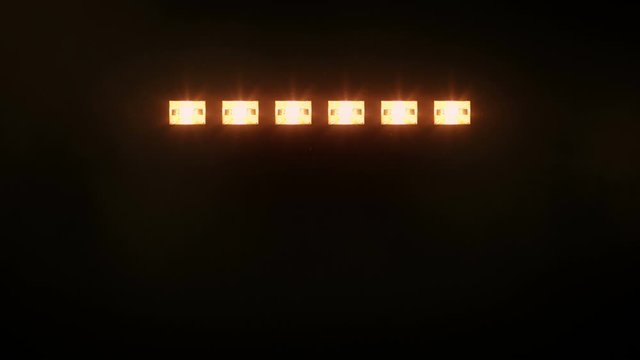 Stage lights. Square. Amber. Shiny lights turning on and off. More color options in my portfolio.