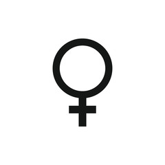 Female icon vector illustration sign 