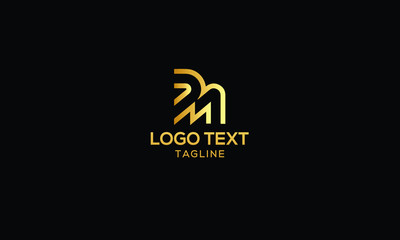 Obraz premium DM Letter logo design template vector Sign Symbol Monogram