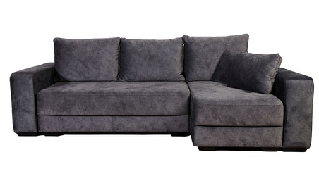 Gray sofa isolated