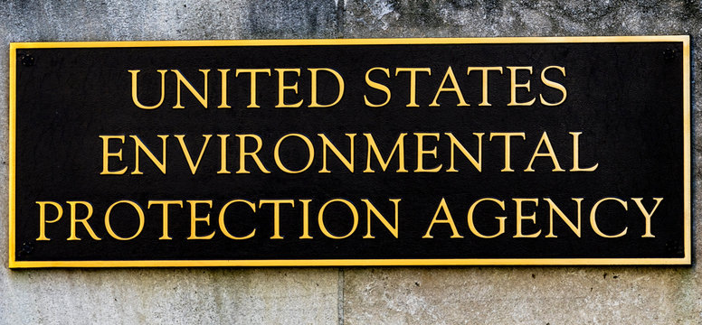 Sign US Environmental Protection Agency EPA Washington DC