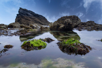 Fototapeta premium fishing cove giver cornwall england uk 