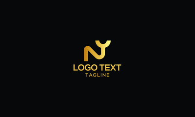 NY Letter logo design template vector Sign Symbol Monogram