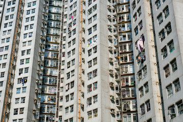 residential building facade, real estate exterior, HongKong