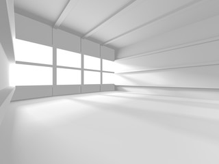 Futuristic White Architecture Design Background