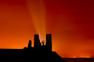 UK, England, Kent coast at Reculver Towers