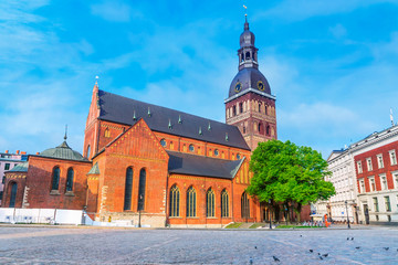 Dome Cathedral in Riga, Latvia - obrazy, fototapety, plakaty