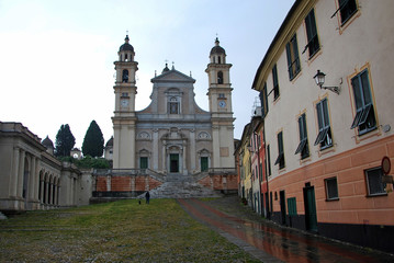 Fototapeta na wymiar Chiesa di Santo Stefano a Lavagna