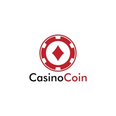 Casino coin logo design for casino business, gamble, card game, speculate, etc