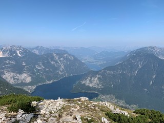 View from mountain in Alps, Austria
