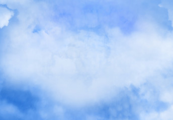 Blue sky with clouds as background