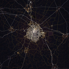 Map Lexington city. Kentucky