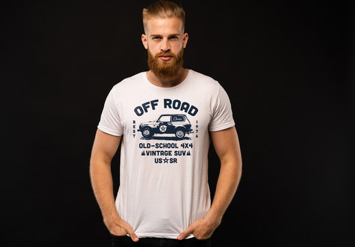 Retro Off-Road Suv Car Badge Logo Layout