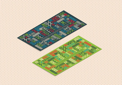 Abstract Multicolored Hand Drawn Pattern Layout Flyer