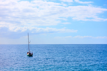 Yacht in the sea
