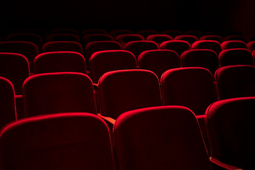 Cinema / theater red seats background