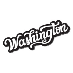 Washington lettering text