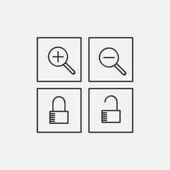 Icon sign or symbol element design for app or website vol 21 vector eps 10