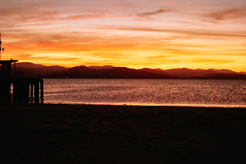 laredo beach view in december