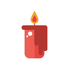 candles fire flames isolated icon