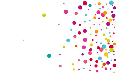 Orange Carnaval Polka Texture. White FallingFestive Splash Invitation. Fun Design. Celebrate Yellow Backdrop.