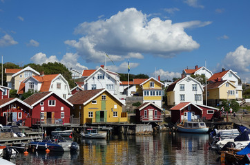 Fototapeta na wymiar Hälleviksstrand auf dr Insel Orust in Schweden