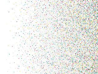 Yellow Christmas Round Postcard. White Carnival Dot Backdrop. Festival Invitation. Happy Yellow Banner.