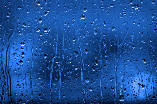 Window Rain Water Drops Stormy Weather