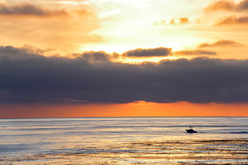 Sunset at Pacific Ocean