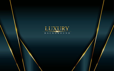 Luxurious dark background combine with golden lines and textured overlap layer design