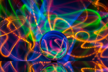 light painting with crystal ball - no illustration