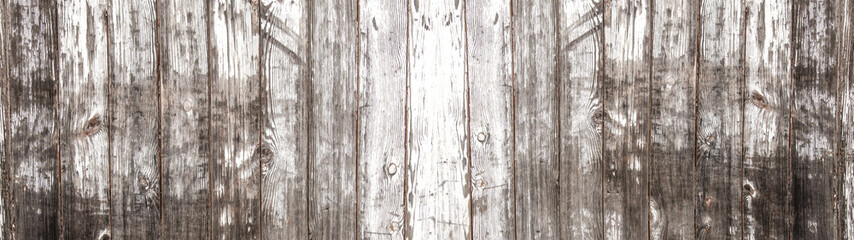 old white painted exfoliate rustic bright light wooden texture - wood background panorama banner shabby