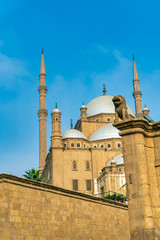 Fototapeta na wymiar Muhammed Ali Mosque from Below Cairo Egypt