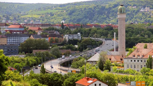 time lapse of road in würzburg
