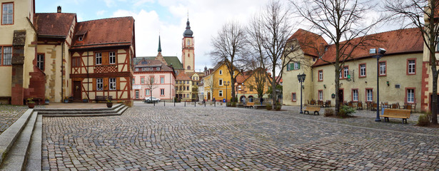Tauberbischofsheim Panorama Schlossplatz