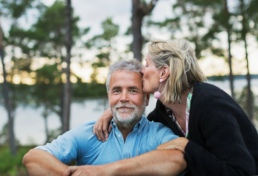 Mature couple together