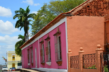 bunte Häuser in Ciudad Bolivar, Venezuela